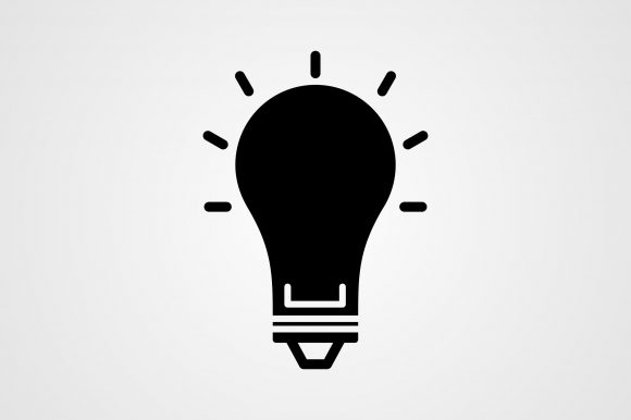 Download Electric Bulb Glyph Icon - Electric Collection