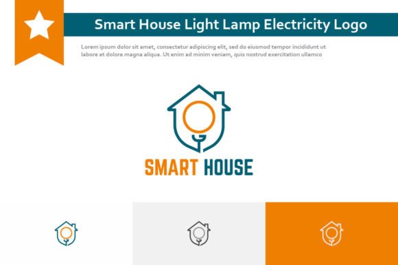 Download Smart House Light Lamp Electricity Logo - Electric Collection