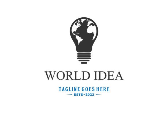 Download Light Electric Bulb World Globe Map Logo - Electric Collection