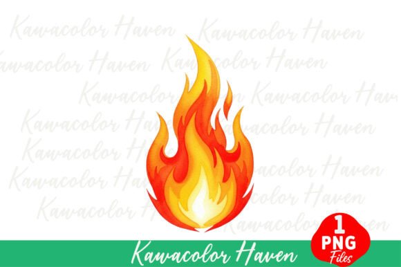 Download Isolated Fire Flames Watercolor - Watercolor Collection