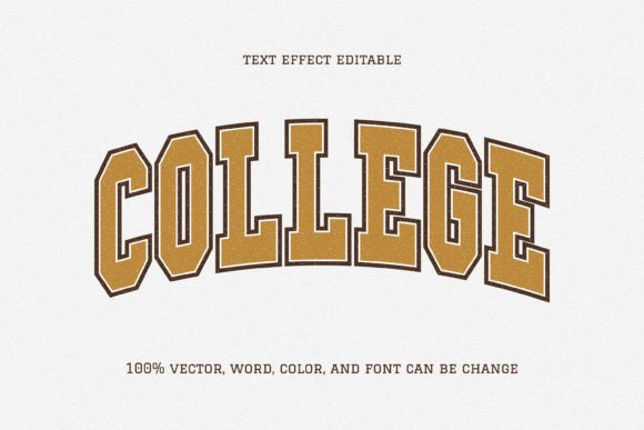 Download College - Illustrator Text Effect Style - Illustrator text effect Collection
