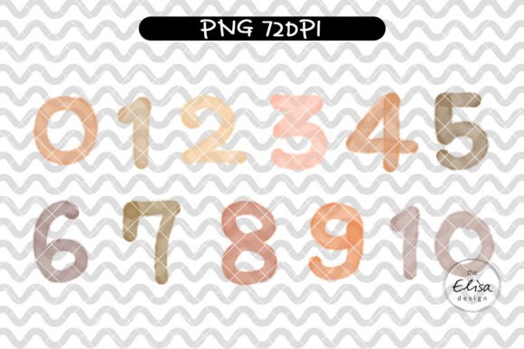 Download Watercolor Number Clipart - Watercolor Collection