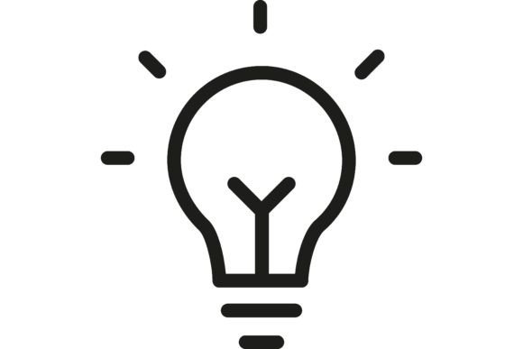 Download Bright Electric Bulb Line Icon. Creative - Electric Collection